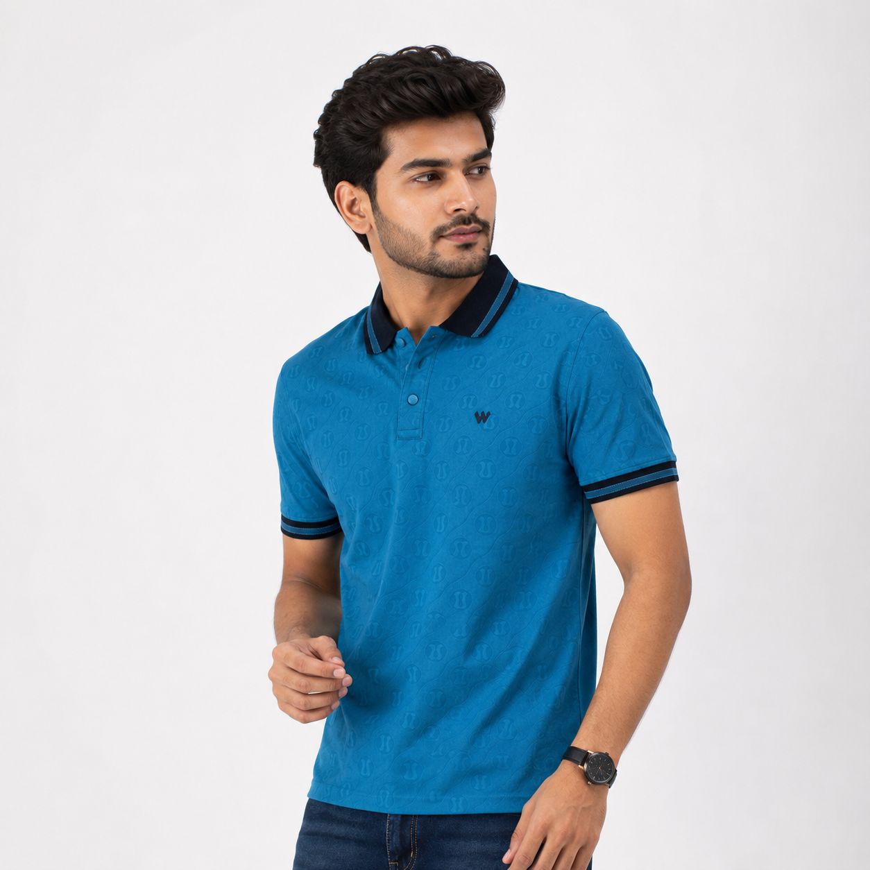 Winner Men's Blue B-24 Polo Shirt - 80058