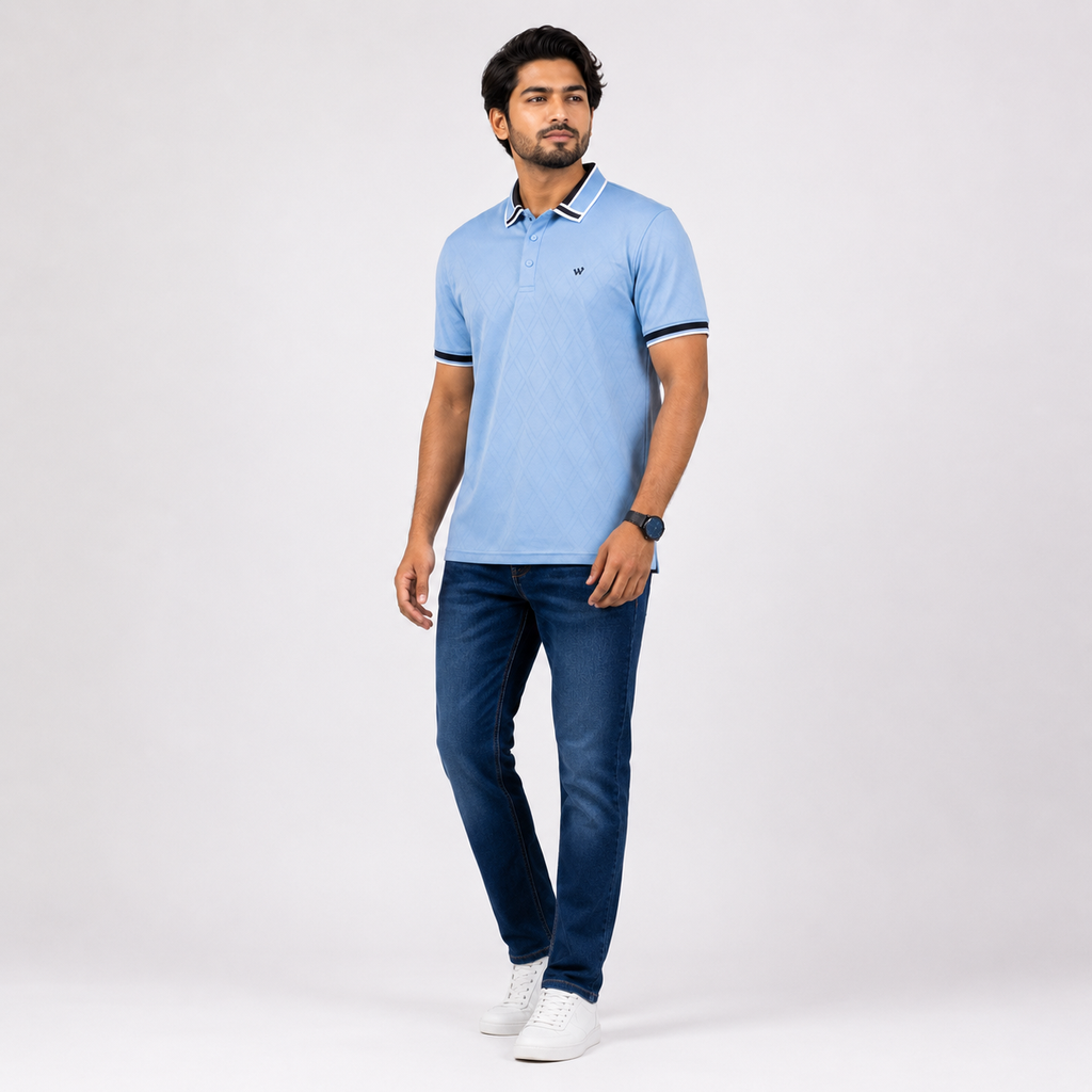 Winner MEN'S Blue C-14 POLO SHIRT - 80061