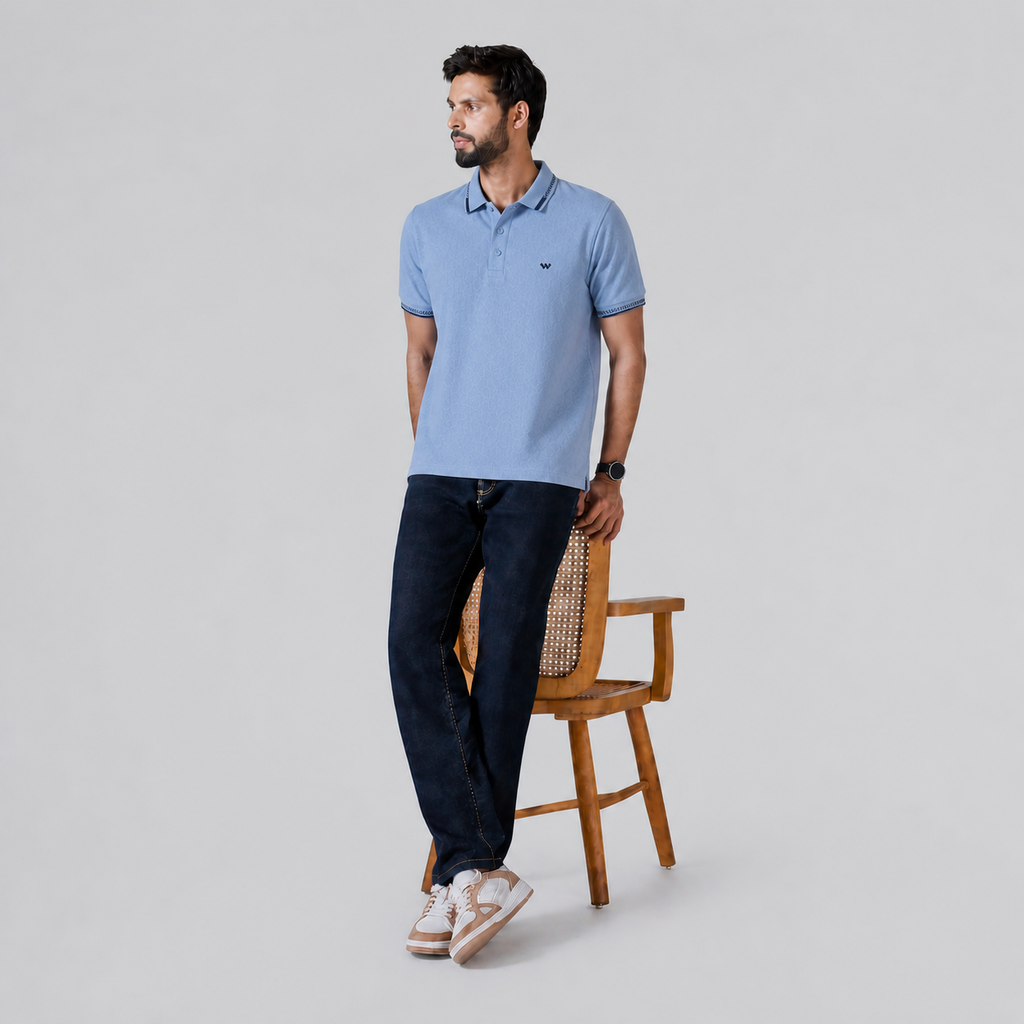 Winner Mens Blue 24  Polo T Shirt - 80069