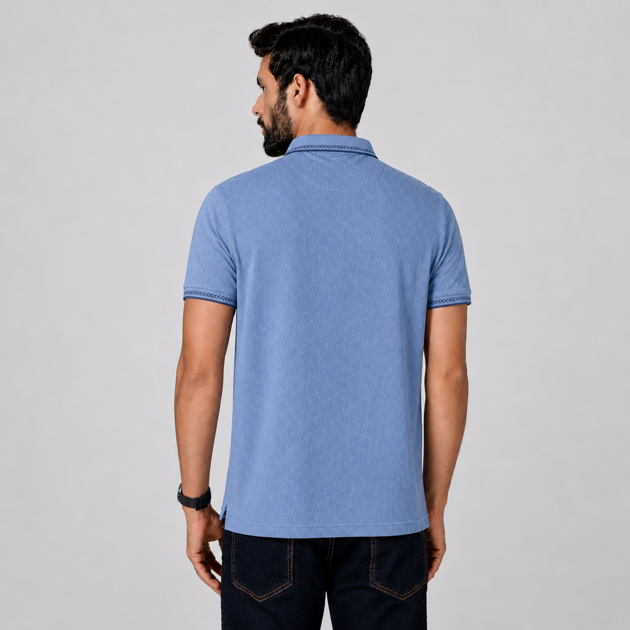 Winner Mens BLUE D-25  Polo T Shirt - 80069