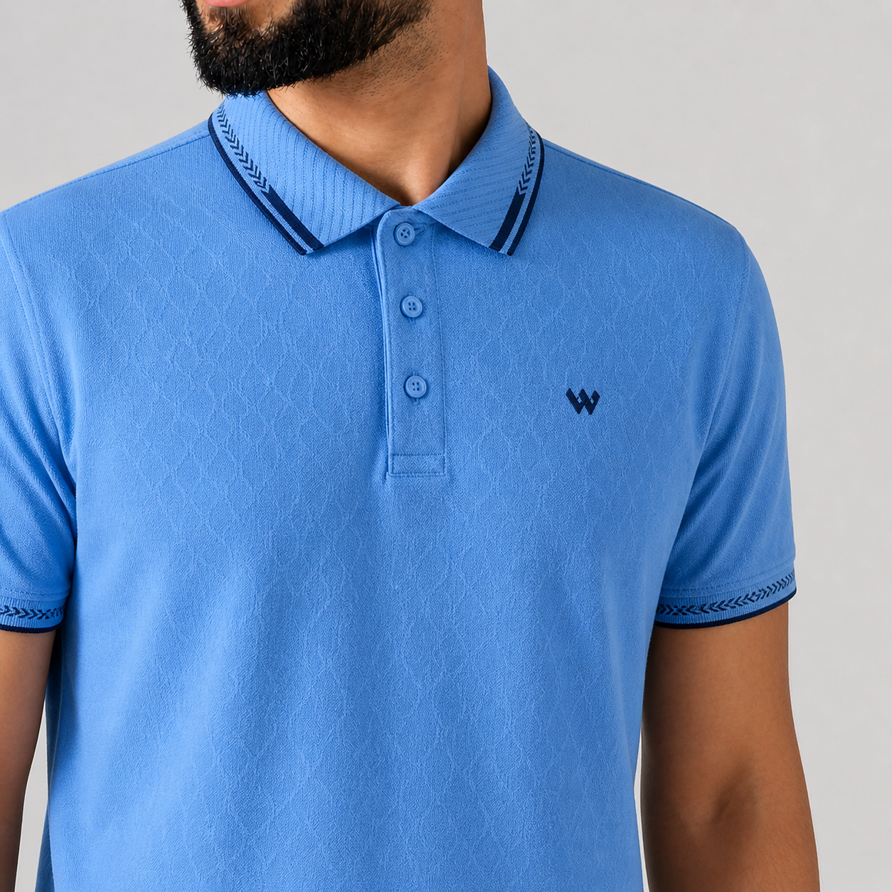 Winner Mens BLUE-D-6  Polo T Shirt - 80069