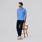 Winner Mens BLUE-D-6  Polo T Shirt - 80069