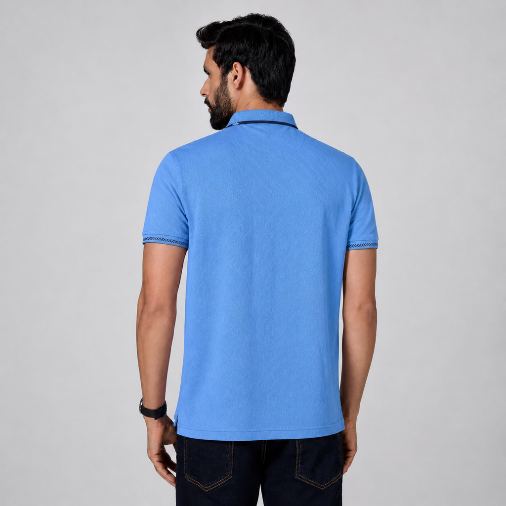Winner Mens BLUE-D-6  Polo T Shirt - 80069