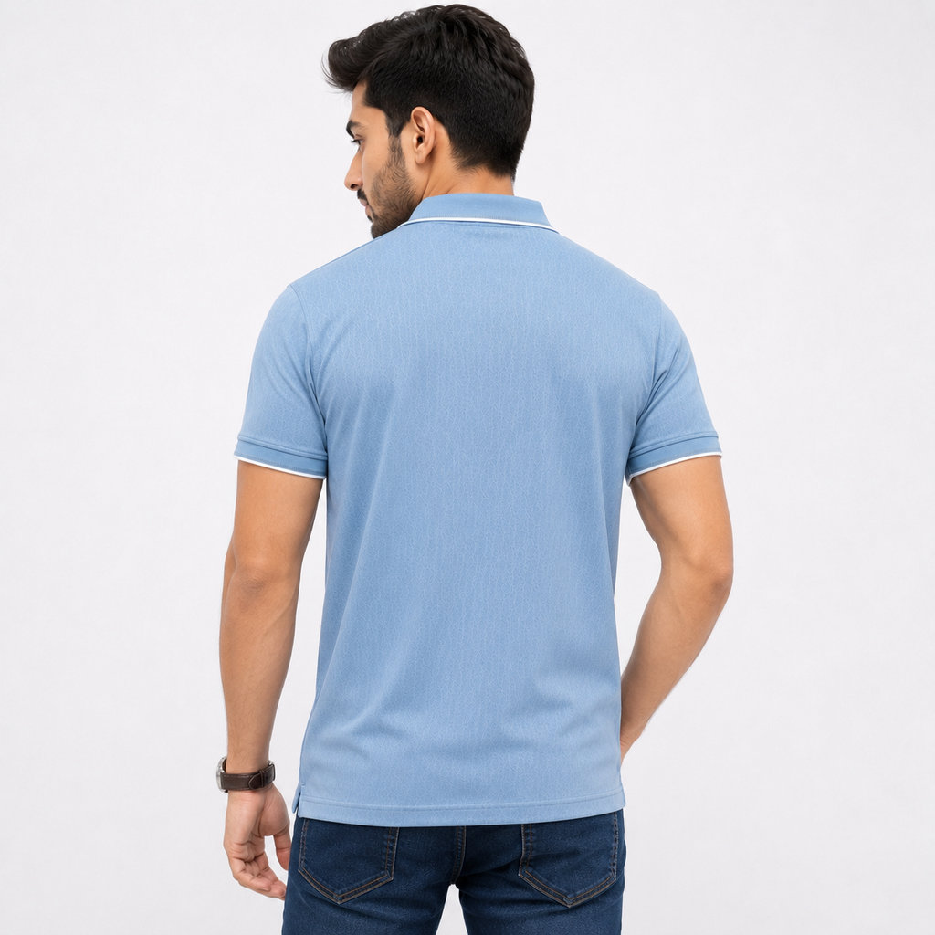 Winner Men's Blue D-24 Polo Shirt - 80071