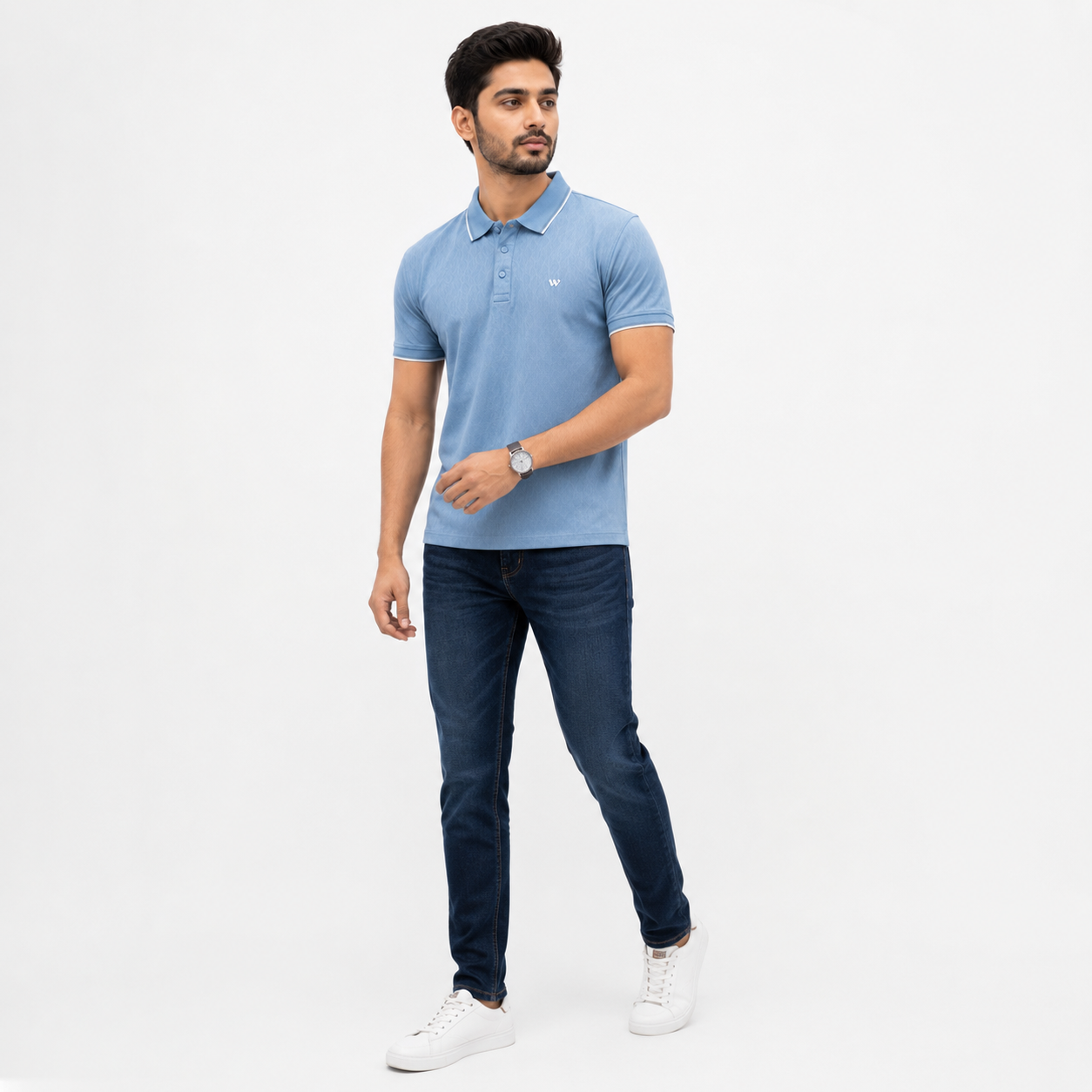 Winner Men's Blue D-24 Polo Shirt - 80071