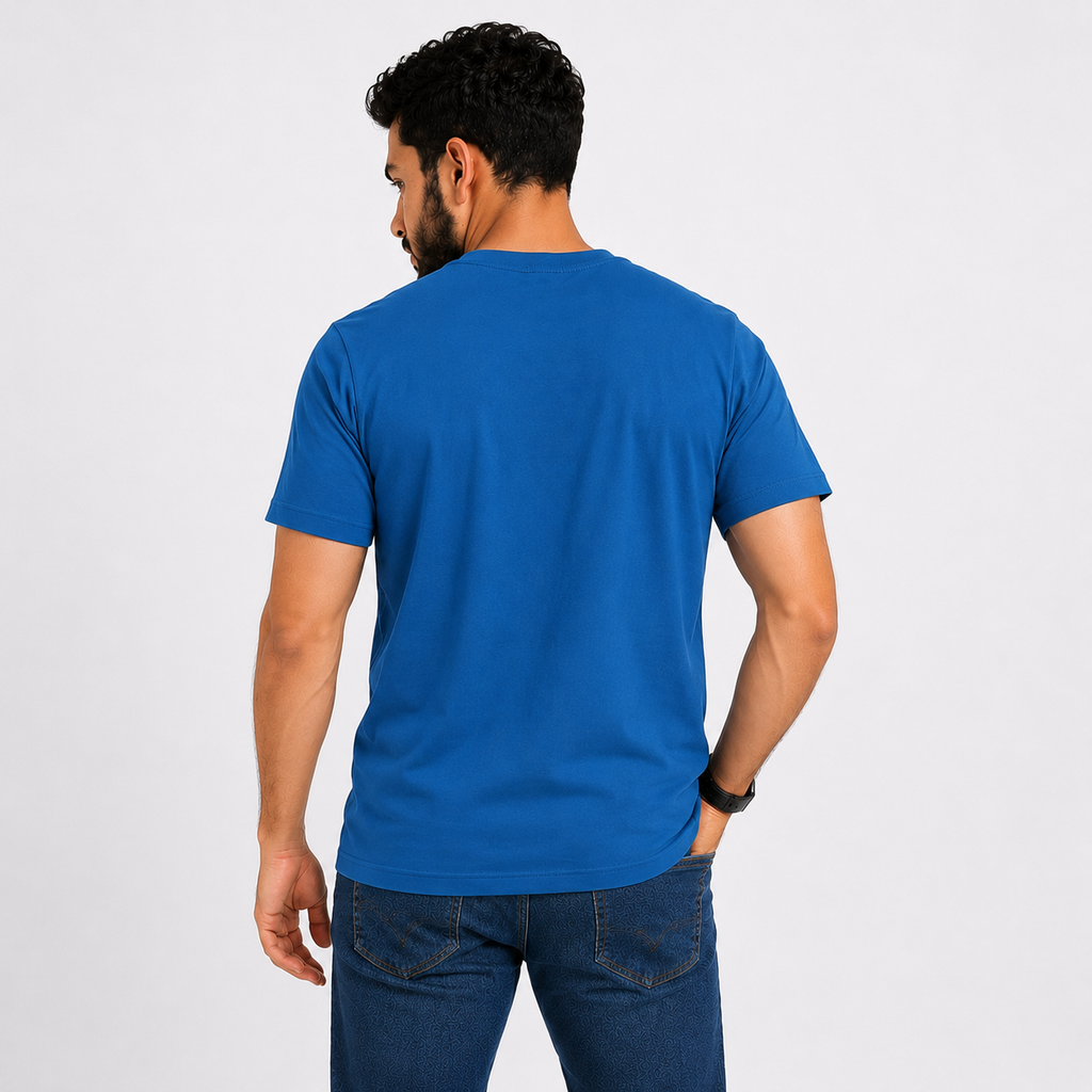 Blue Sapphire Slim Winner Men'S T Shirt - 73962