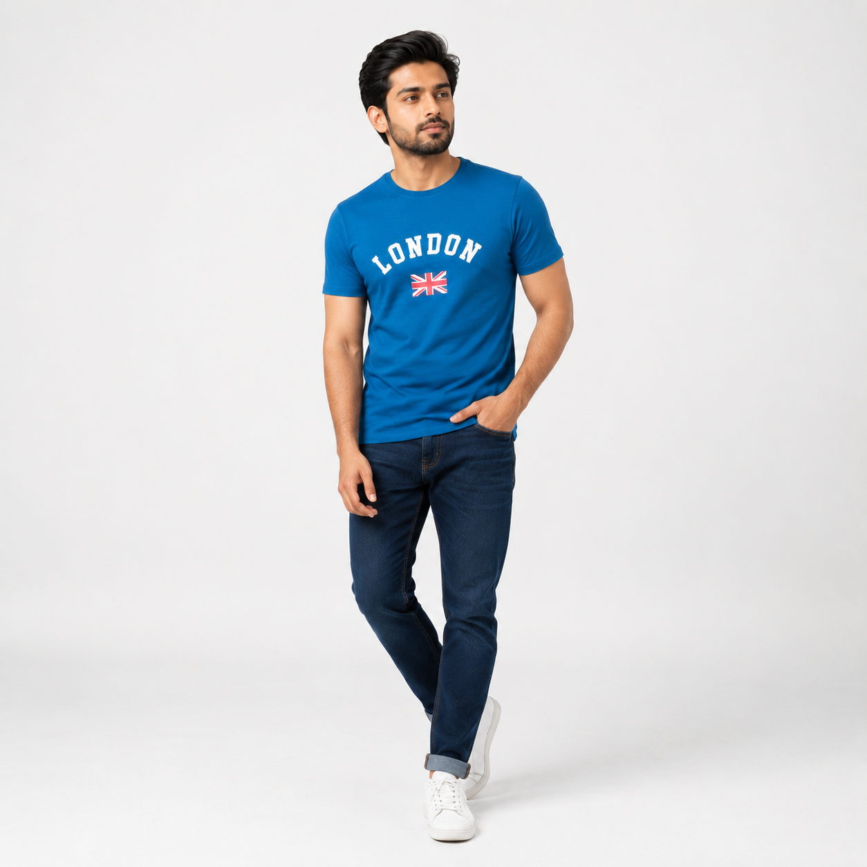 Winner Blue Sapphire Slim Winner Men's T Shirt - 73868