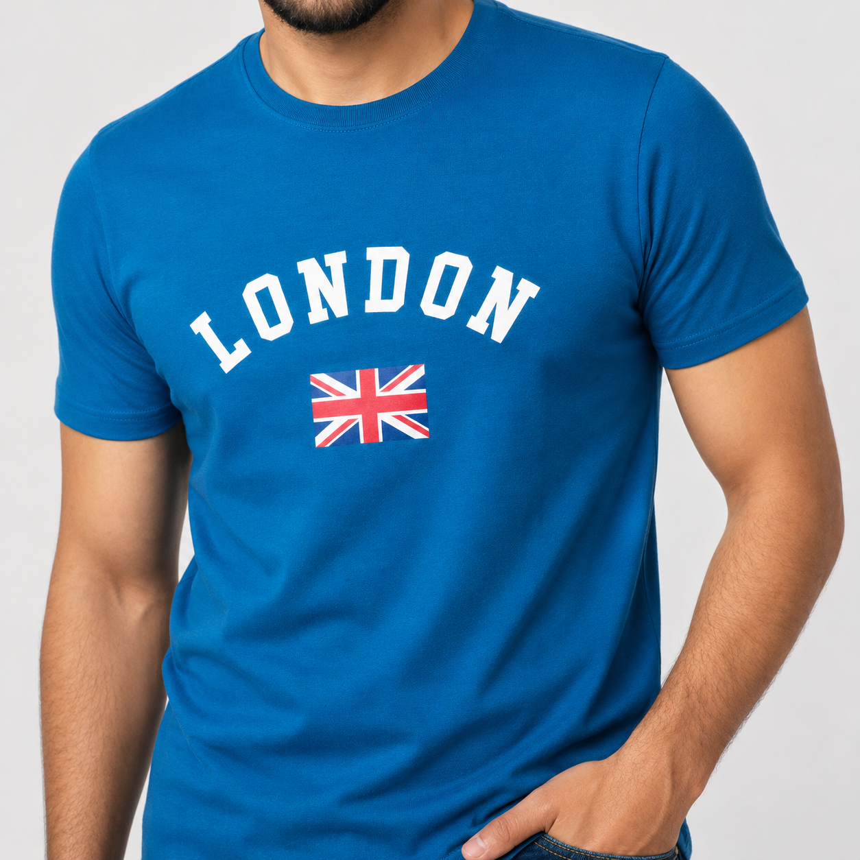 Winner Blue Sapphire Slim Winner Men's T Shirt - 73868