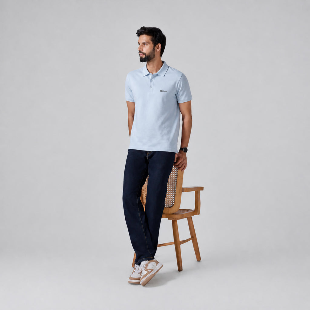 Winner's Mens Blue Polo T Shirt - 73583