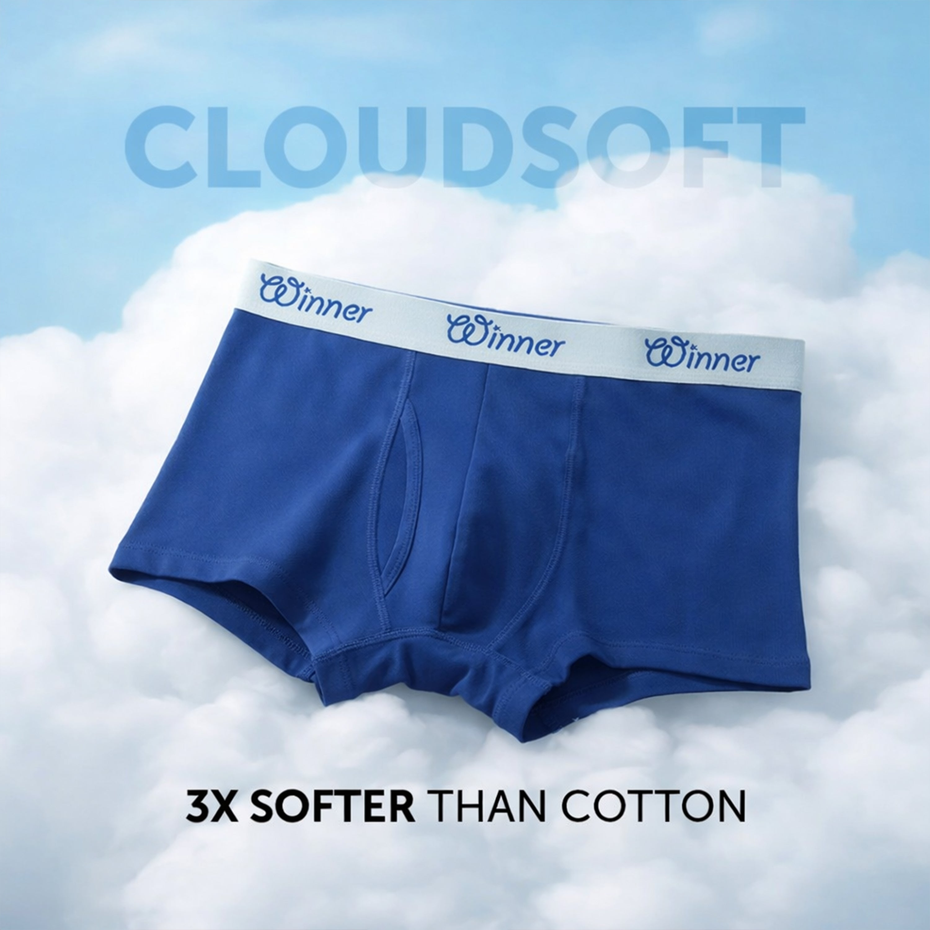 Men's Blue Deluxe Boxer - 43606