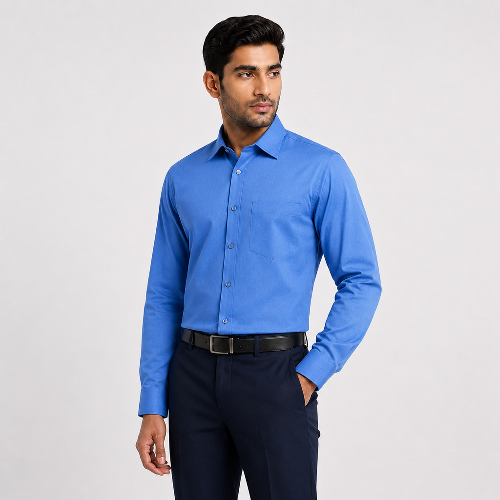 Winner Men's Blue Formal Shirt - 73822
