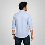 Winner Blue White Stripe Shirt - 73823