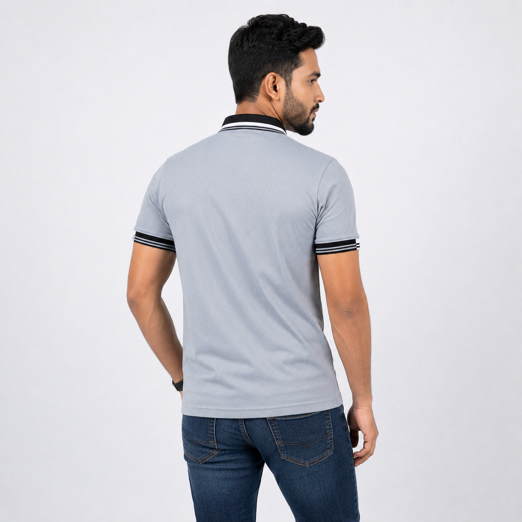 Winner Men's Blue C-14 Polo Shirt - 80064