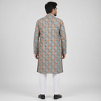 Winner Mens Blue & Coffee Panjabi - 73914