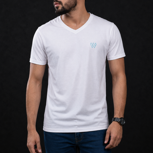 Bright White Slim Winner Men'S T Shirt - 73969