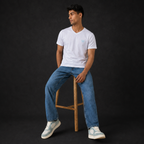 Bright White Slim Winner Men'S T Shirt - 73936