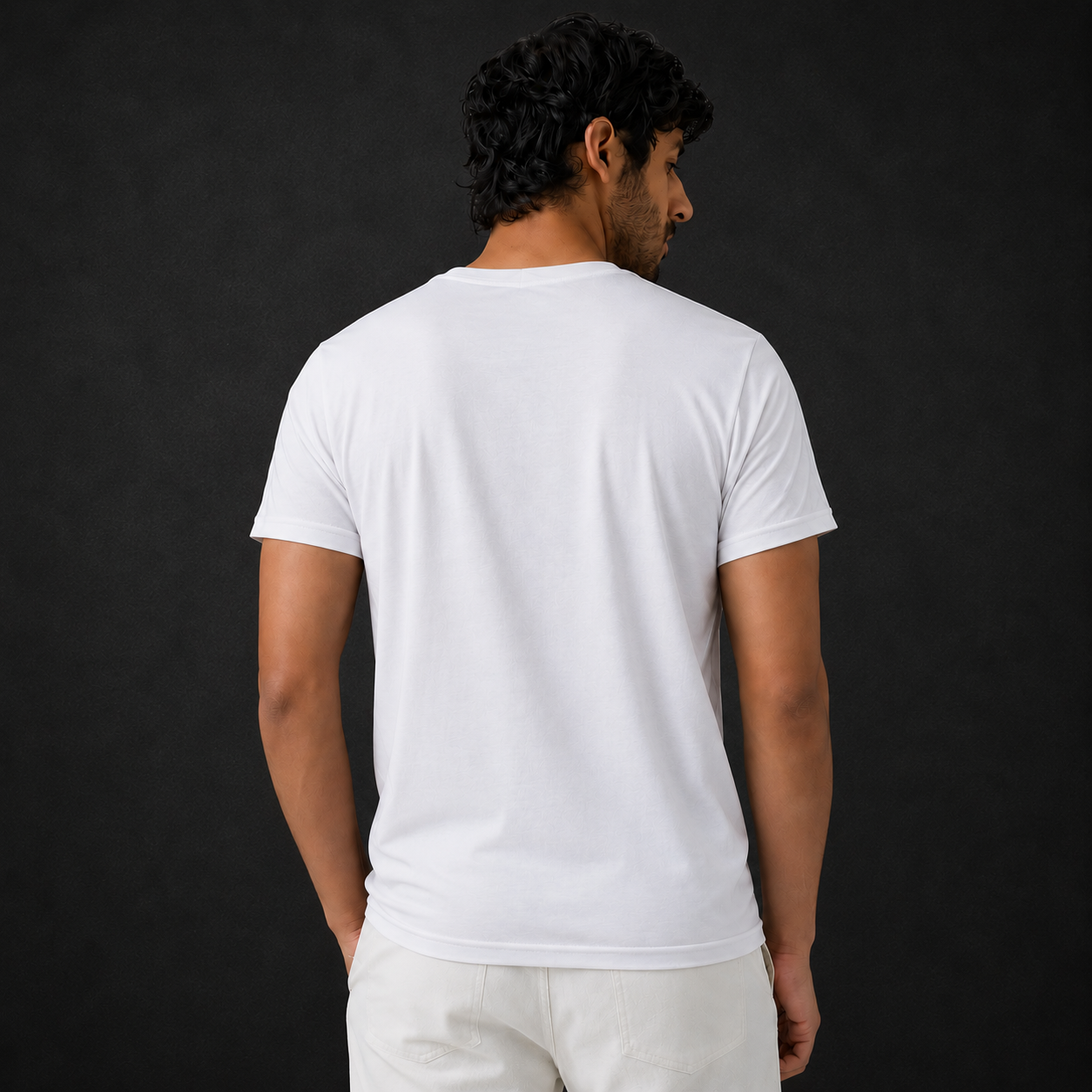 Bright White Slim Winner Men'S T Shirt - 73969