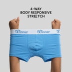 Winner Mens Blue Classic Boxer - 43686