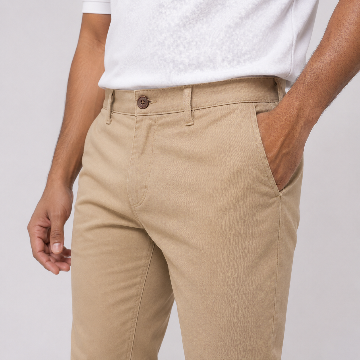 Winner' S  Brown-4 Men's Twill Trouser-73422