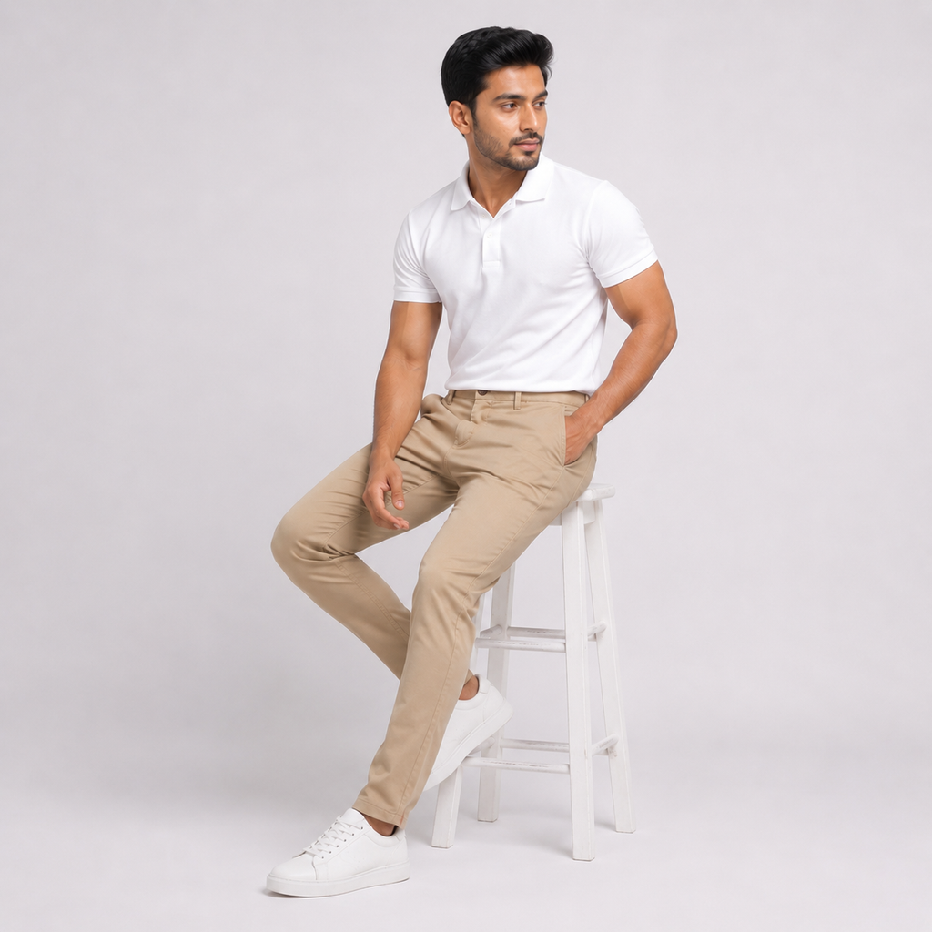 Winner' S  Brown-4 Men's Twill Trouser-73422