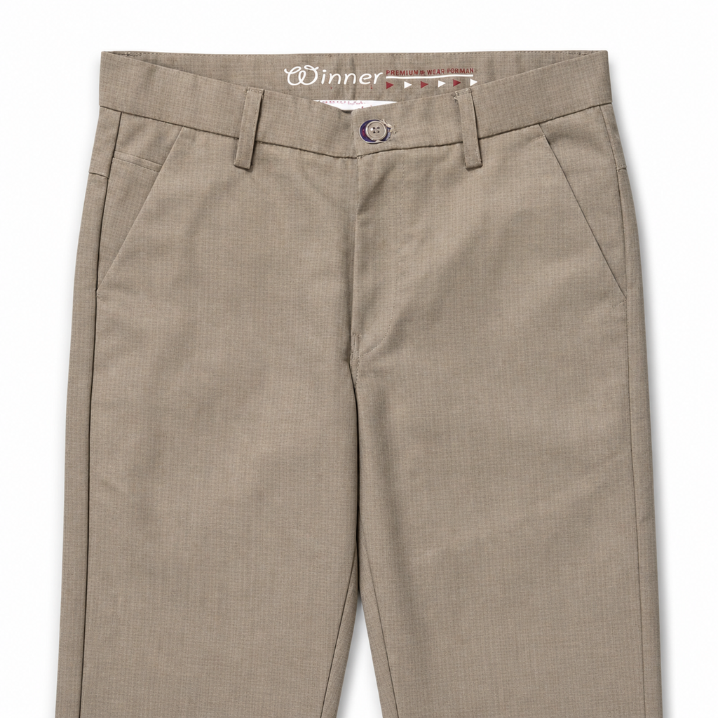 Winner' S Brown-18  Men's Gabardine Pant - 73010