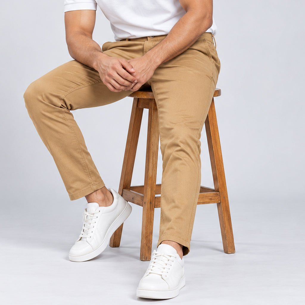 Winner Men's Brown Gaberdine Pant 80334