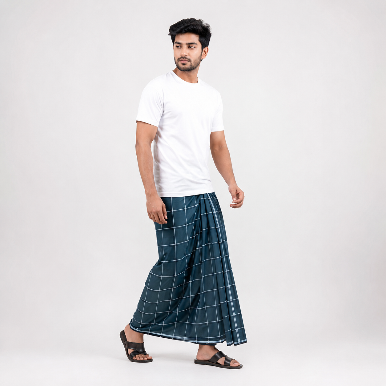 Men's Lungi (5.5 Mtr) - COM-2 (6 Pcs Pack)