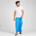 Winner Sky Blue Men's Lungi (5.5 Hand) - 44011