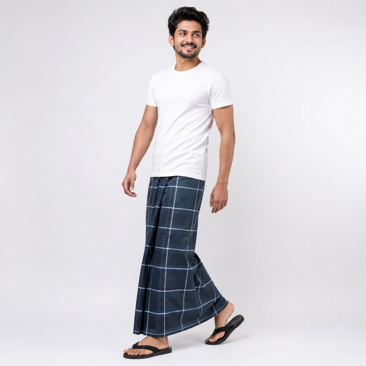Men's Lungi (5.5 Mtr) - COM-2 (6 Pcs Pack)