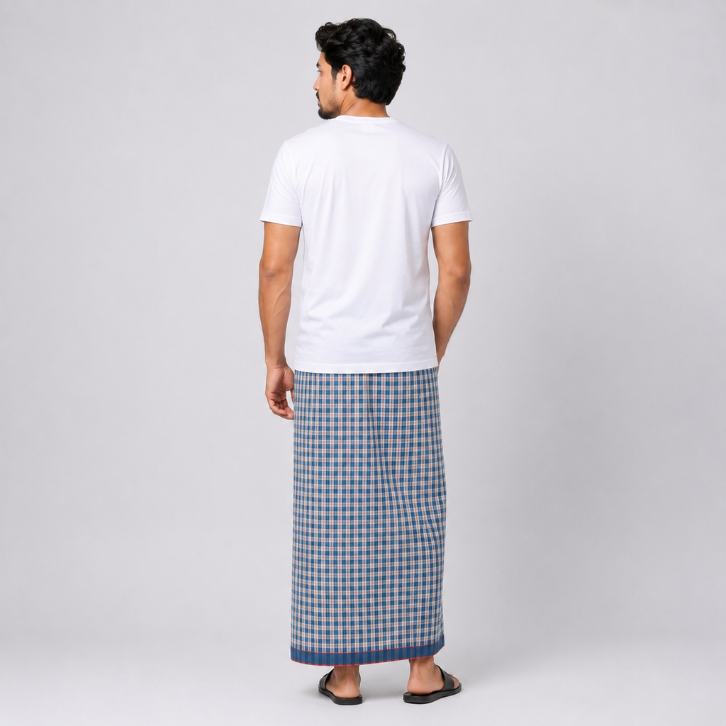 Winner Denim Multi Men's Lungi (5.5 Hand) - 44011