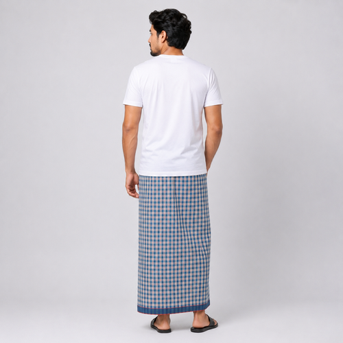 Winner Denim Multi Men's Lungi (5.5 Hand) - 44011