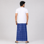 Winner Slate Navy Men's Lungi (5.5 Hand) - 44011