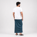 Winner Peacock teal Men's Lungi (5.5 Hand) - 44011