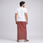 Winner Brown Men's Lungi (5.5 Hand) - 44011