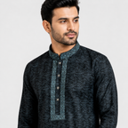 Men'S Camal Blue Panjabi -73942