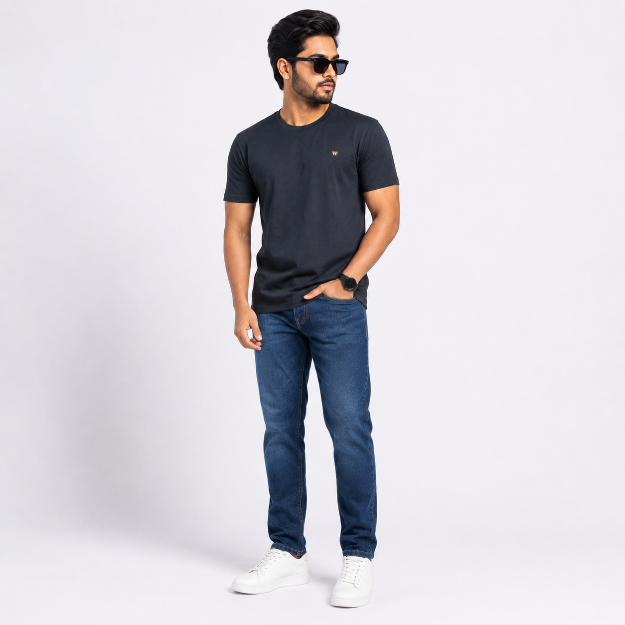 Winner Men's Charcoal Regular T Shirt -73435