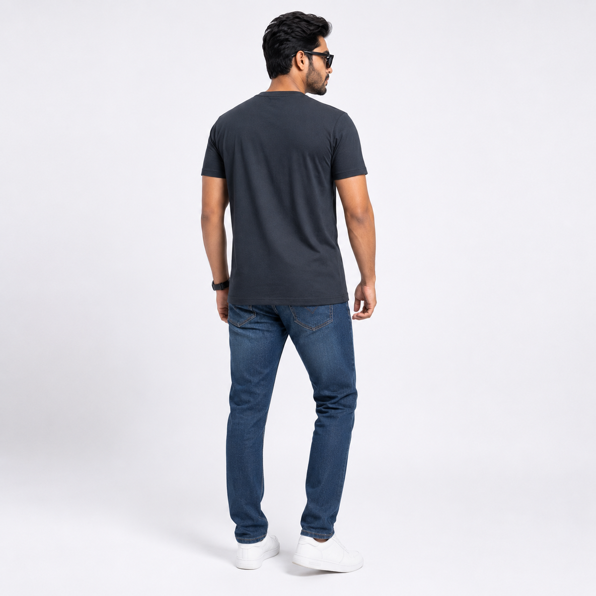Winner Men's Charcoal Regular T Shirt -73435