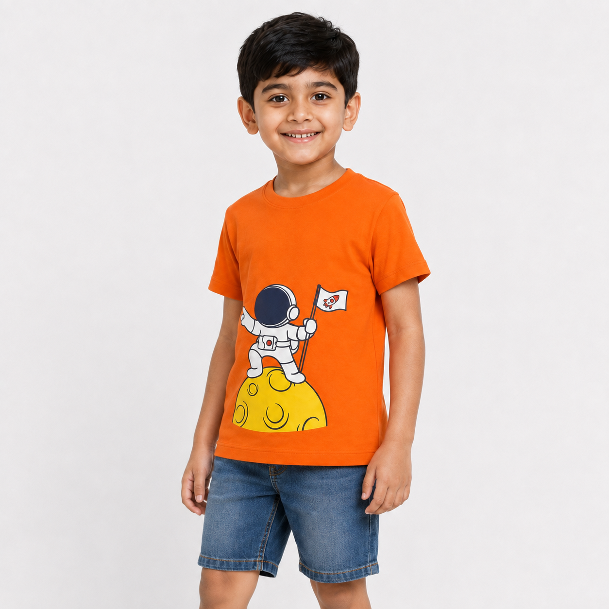 Winner Kids Orange Boy's T-Shirt-80238