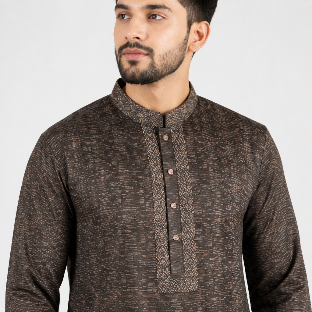 Men'S Choco Panjabi -73942