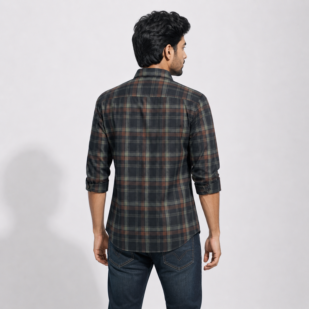 Winner Men's Coal check SHIRT-80045