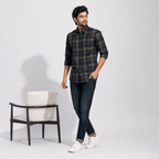 Winner Men's Coal check SHIRT-80045