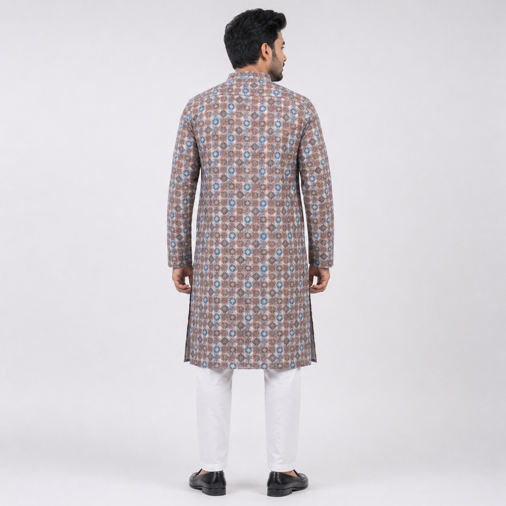 Winner Mens Coffee Panjabi - 73914