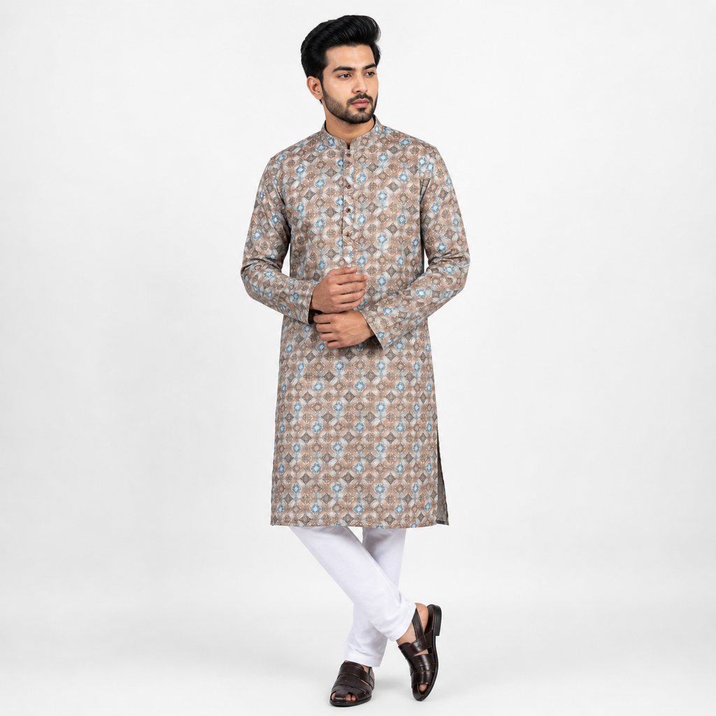 Winner Mens Coffee & Paste Panjabi - 73914