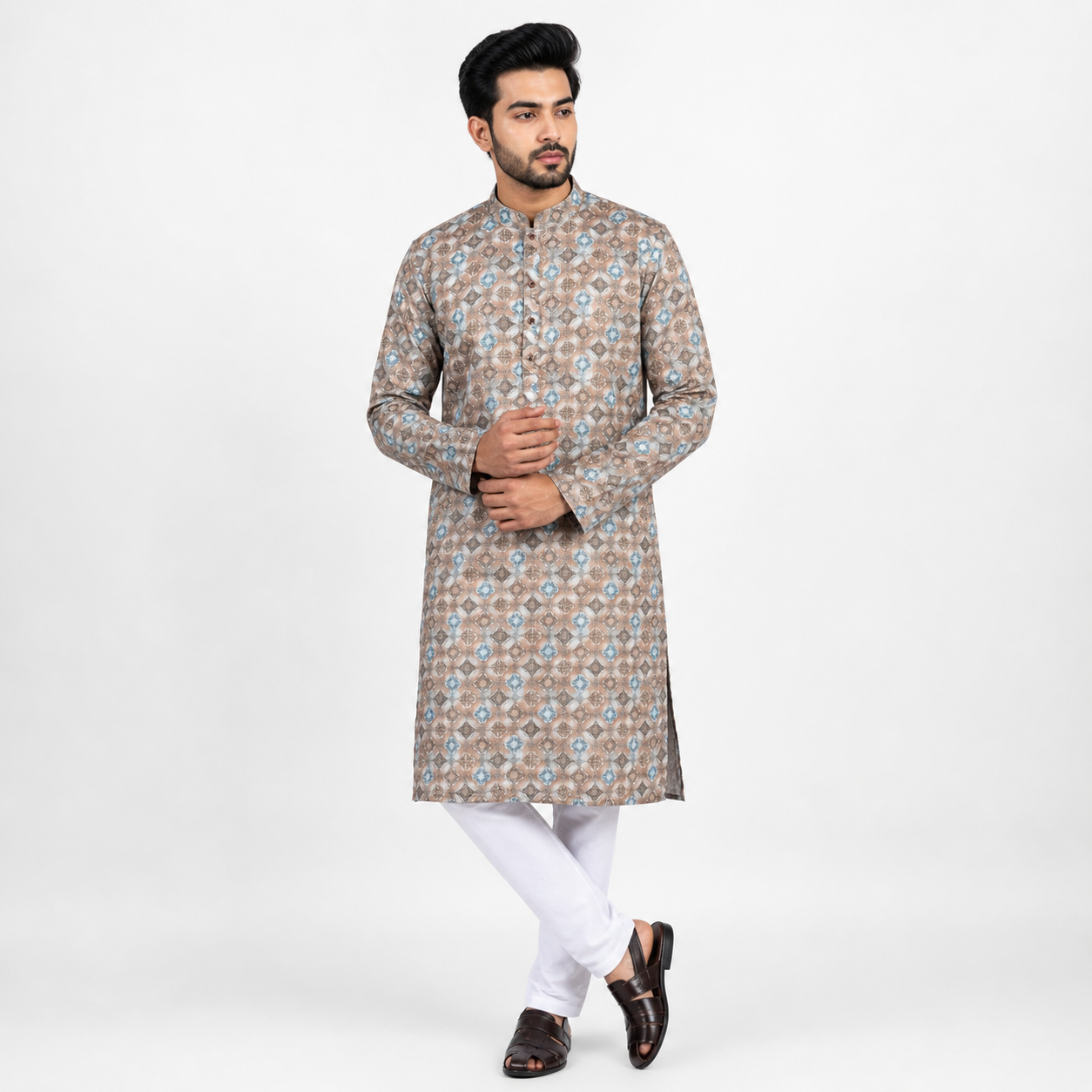Winner Mens Coffee & Paste Panjabi - 73914