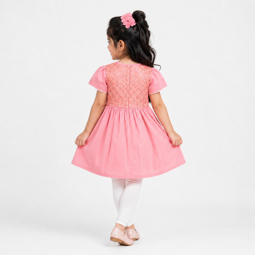 Winner Coral Pink Girl's Top - 73670