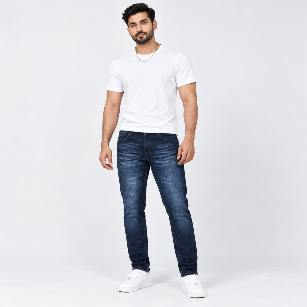 Winner Men's Deep Wash Denim Pant 80332