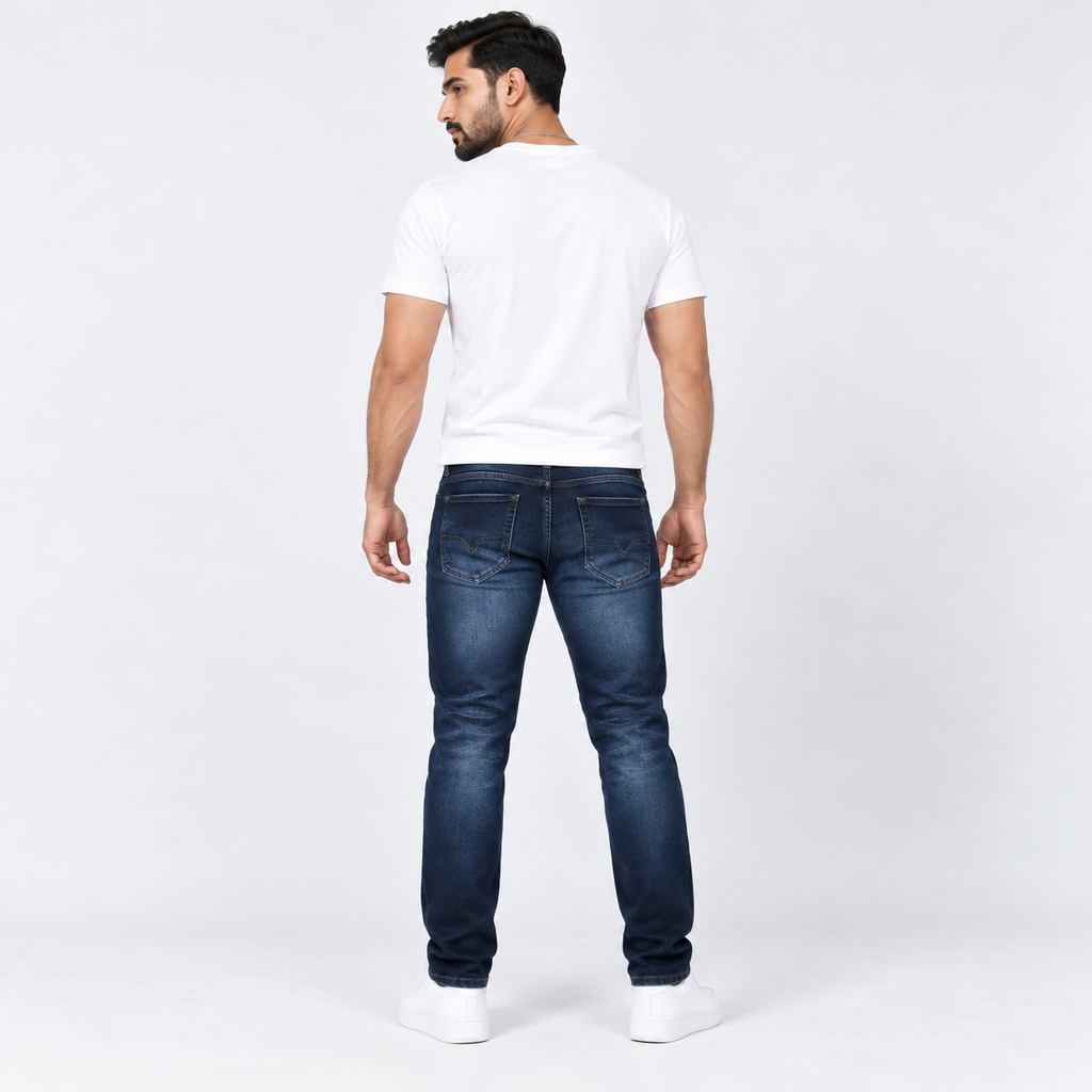 Winner Men's Deep Wash Denim Pant 80332