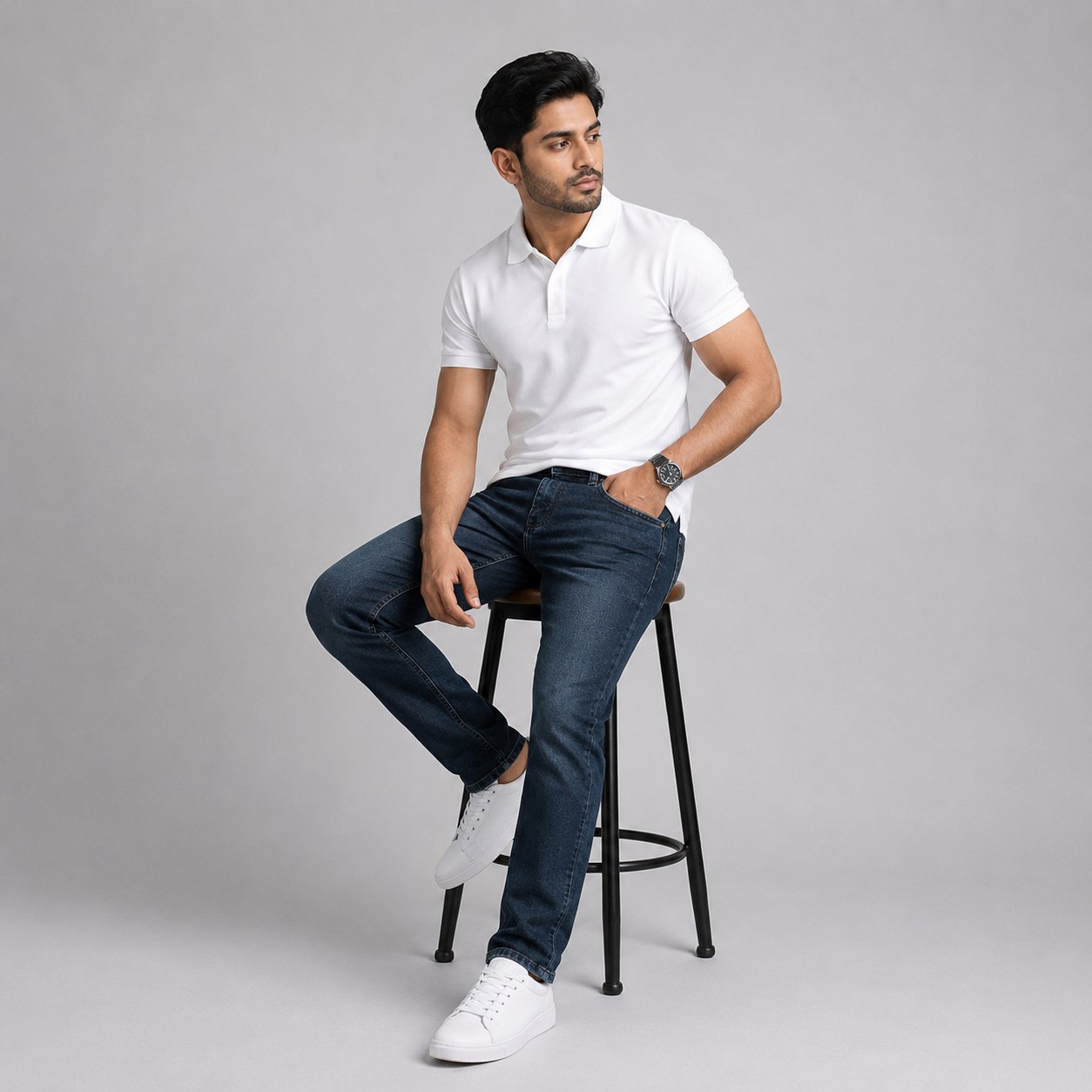 Winner Men's Dark blue Denim Pant - 73819