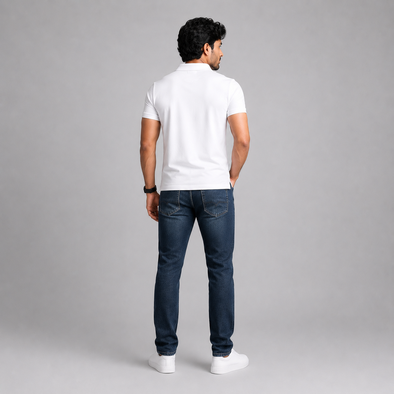 Winner Men's Dark blue Denim Pant - 73819