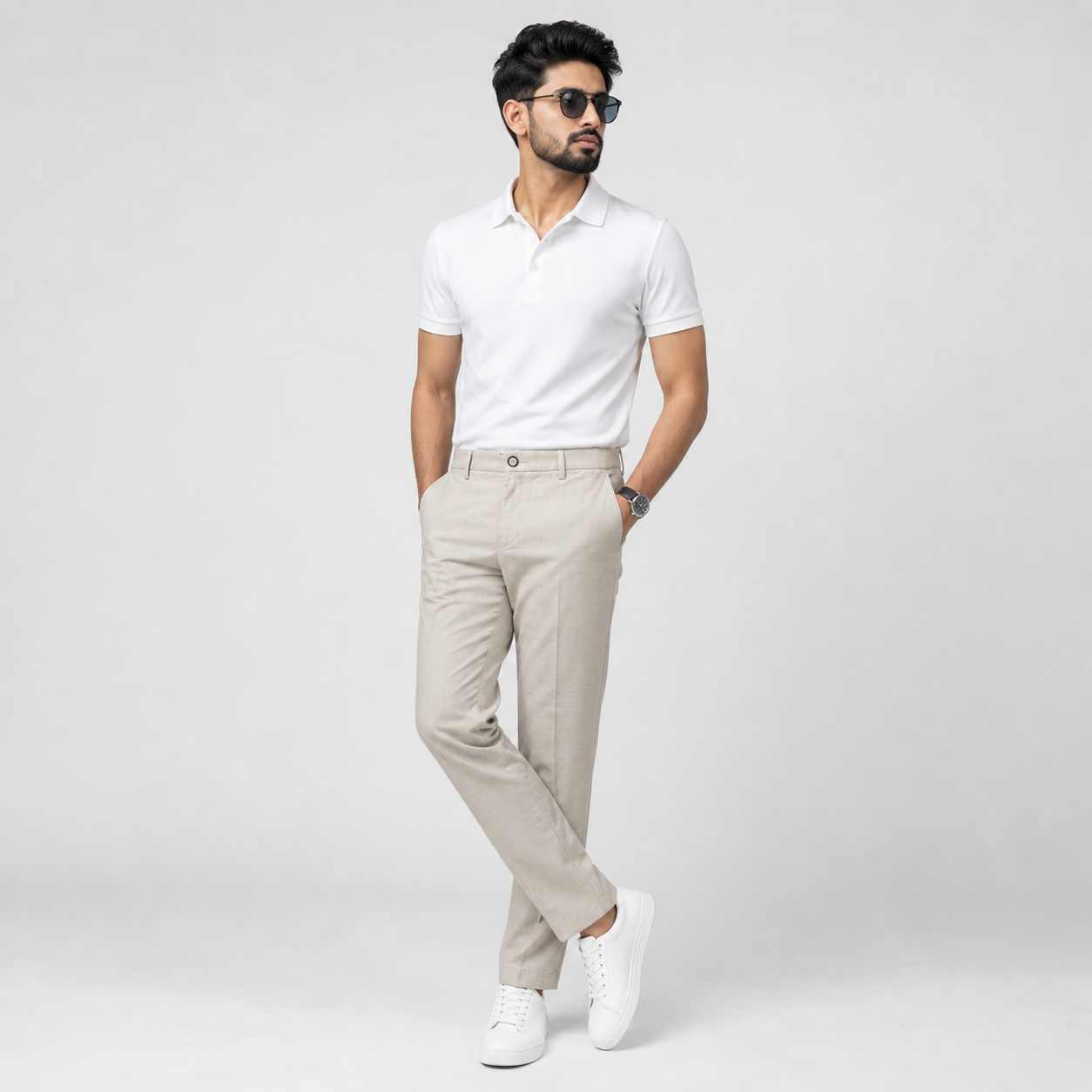 Men's Gabardine Pant - Biscuit